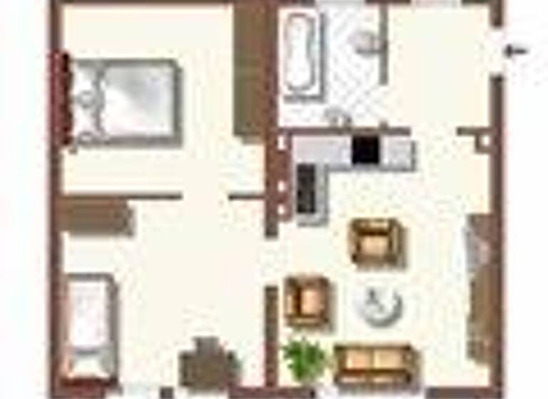 Wohnung zur Miete 479 € 2 Zimmer 51,3 m² EG Otto-Hellwig-Straße 6 Huckingen Duisburg 47259