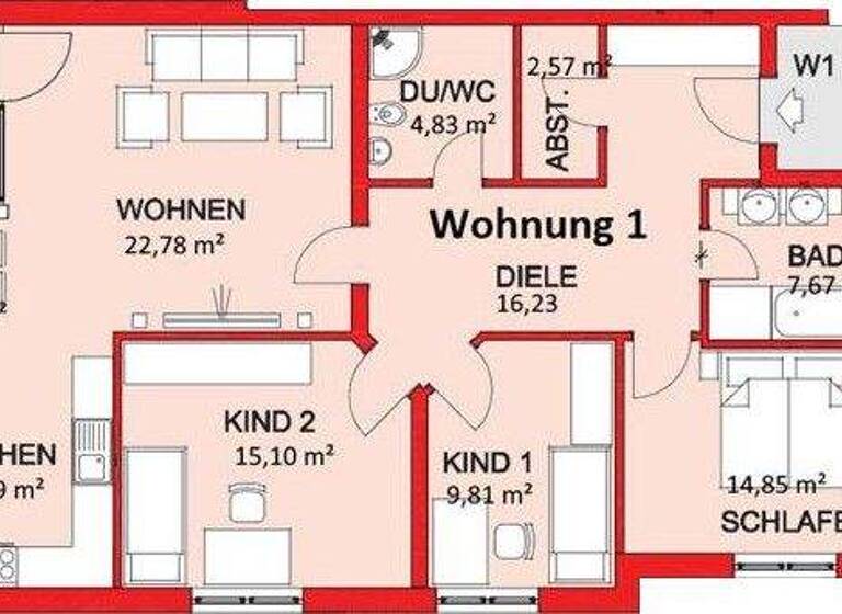 Wohnung zum Kauf provisionsfrei 497.000 € 4 Zimmer 112,9 m² 1. Geschoss Dornstetten 72280