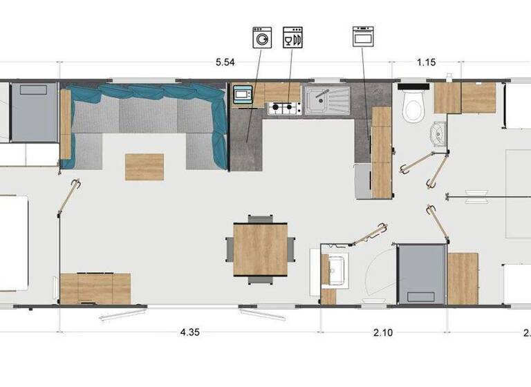Einfamilienhaus zum Kauf provisionsfrei 99.762 € 4 Zimmer 48 m² 210 m² Grundstück Strandweg 2 Kropswolde 9606 PR