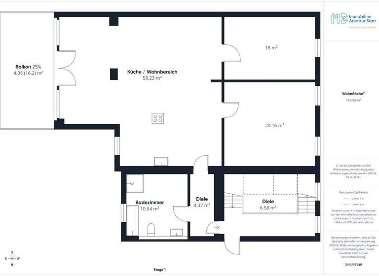 Wohnung zur Miete 1.150 € 3 Zimmer 117 m² Lisdorf Saarlouis 66740