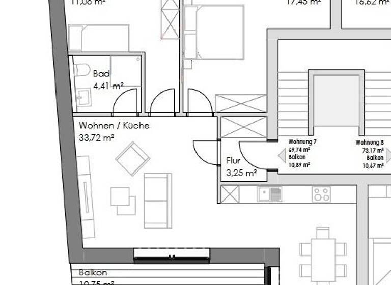Wohnung zum Kauf 369.500 € 3 Zimmer 73,8 m²<br/>Wohnfläche 3.<br/>Geschoss Abdenastraße 2 Stadtzentrum Emden 26721