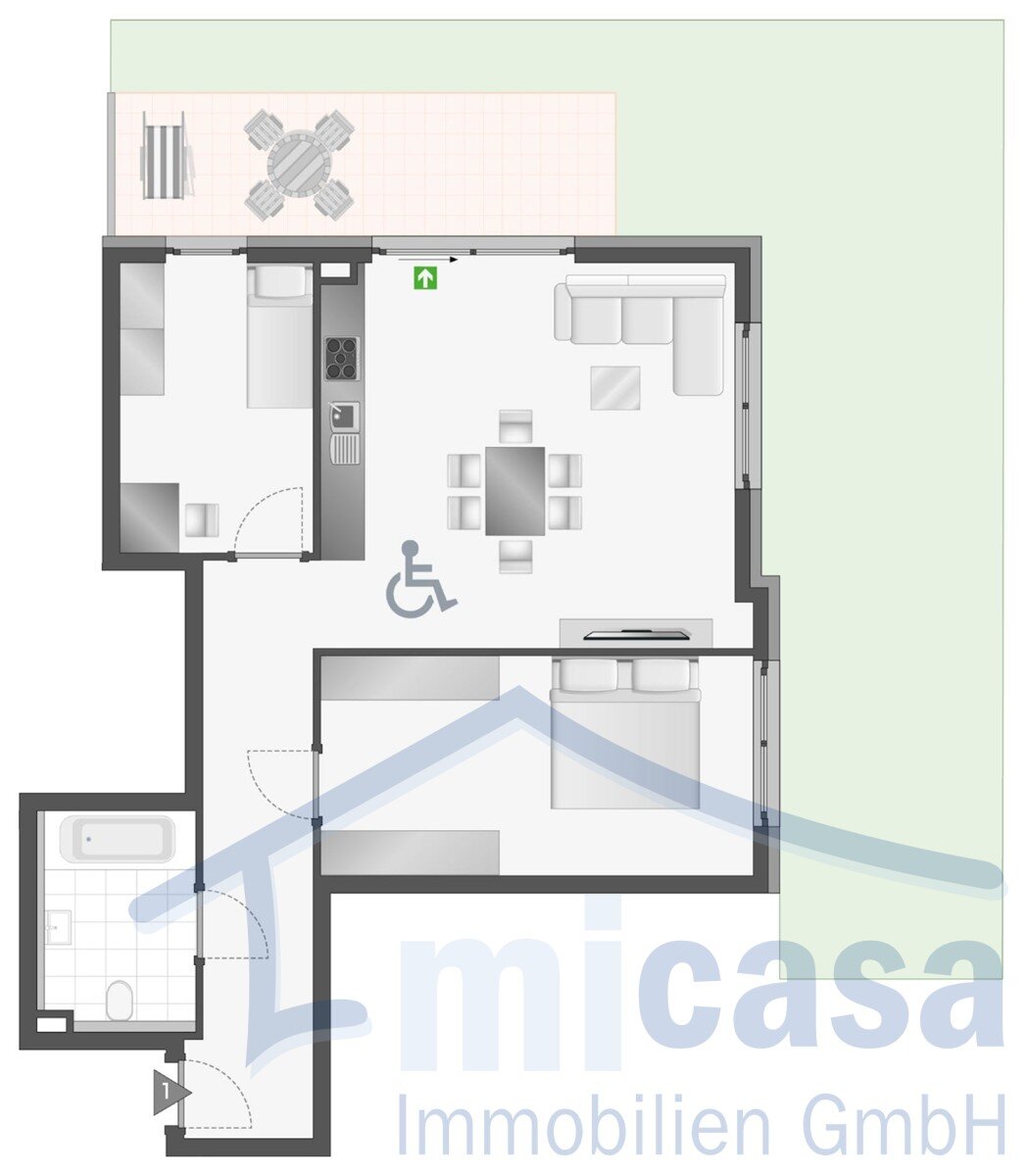 Wohnung zum Kauf provisionsfrei 645.000 € 3,5 Zimmer 82 m²<br/>Wohnfläche EG<br/>Geschoss 31.03.2025<br/>Verfügbarkeit Lindenstraße 6 Vaihingen - Mitte Stuttgart / Vaihingen 70563