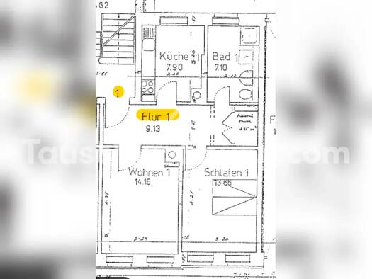 Wohnung zur Miete Tauschwohnung 350 € 2 Zimmer 53 m² EG Volkmarsdorf Leipzig 04315