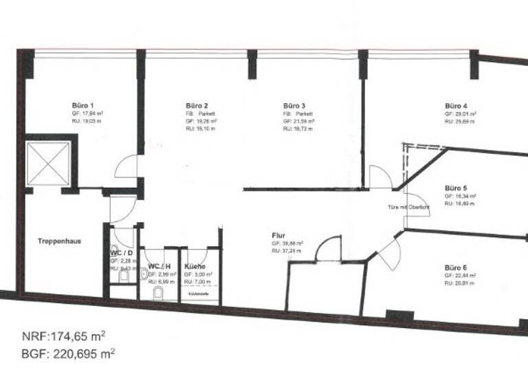 Bürofläche zur Miete 24,89 € 221 m² Bürofläche teilbar ab 221 m² Altstadt-Lehel München 80331