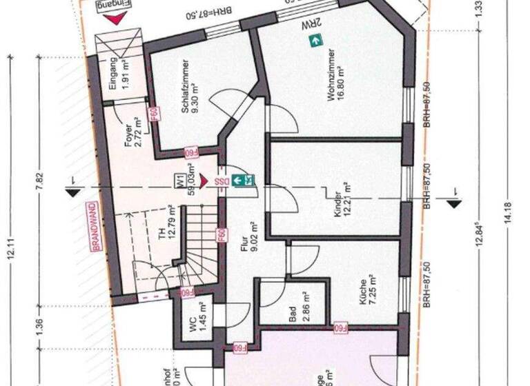 Wohnung zum Kauf provisionsfrei 159.000 € 3 Zimmer 59 m² EG Friedrichstraße 27 Gengenbach 77723