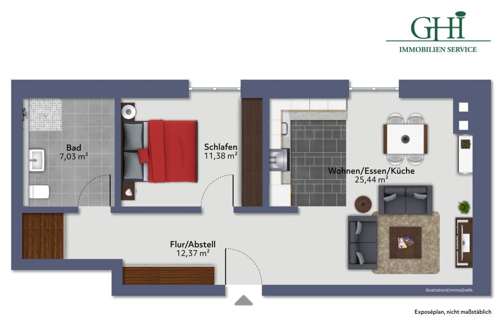 Wohnung zur Miete 600 € 2 Zimmer 54,5 m²<br/>Wohnfläche 1.<br/>Geschoss ab sofort<br/>Verfügbarkeit Haupstraße 48 Emmingen Emmingen-Liptingen 78576