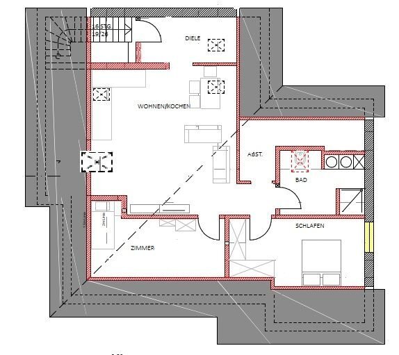 Wohnung zur Miete 675 € 3 Zimmer 80 m²<br/>Wohnfläche 1.<br/>Geschoss Horner Straße Hesedorf Bremervörde 27432