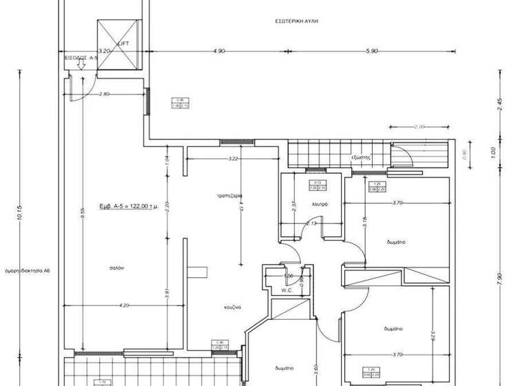 Studio zum Kauf 400.000 € 4 Zimmer 122 m² 1. Geschoss Athen