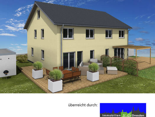 Doppelhaushälfte zum Kauf 498.800 € 4 Zimmer 114 m² 460 m² Grundstück Oberwartha Dresden / Cossebaude 01156