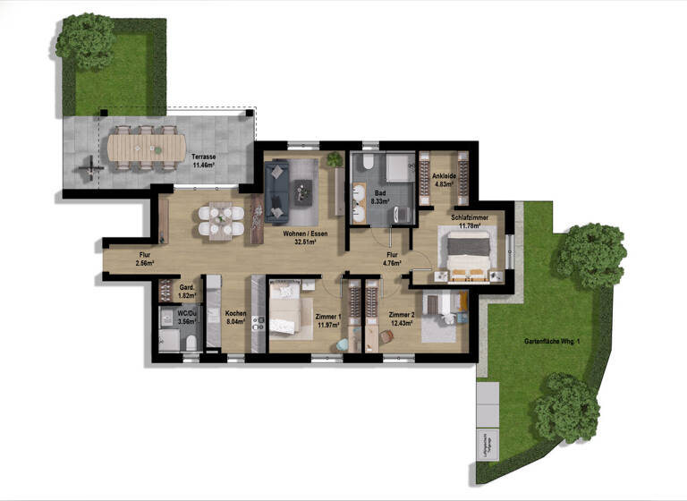 Wohnung zum Kauf provisionsfrei 599.000 € 4 Zimmer 114 m² EG Gaimersheim 85080