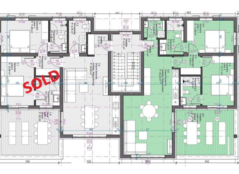 Wohnung zum Kauf 275.520 € 3 Zimmer 98 m² Vodice