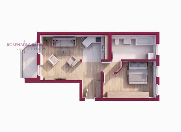 Wohnung zum Kauf 159.900 € 2 Zimmer 50,8 m² 3. Geschoss frei ab 01.06.2026 Niederkirchnerstraße 10 WE07 Zentrum-Süd Leipzig 04107