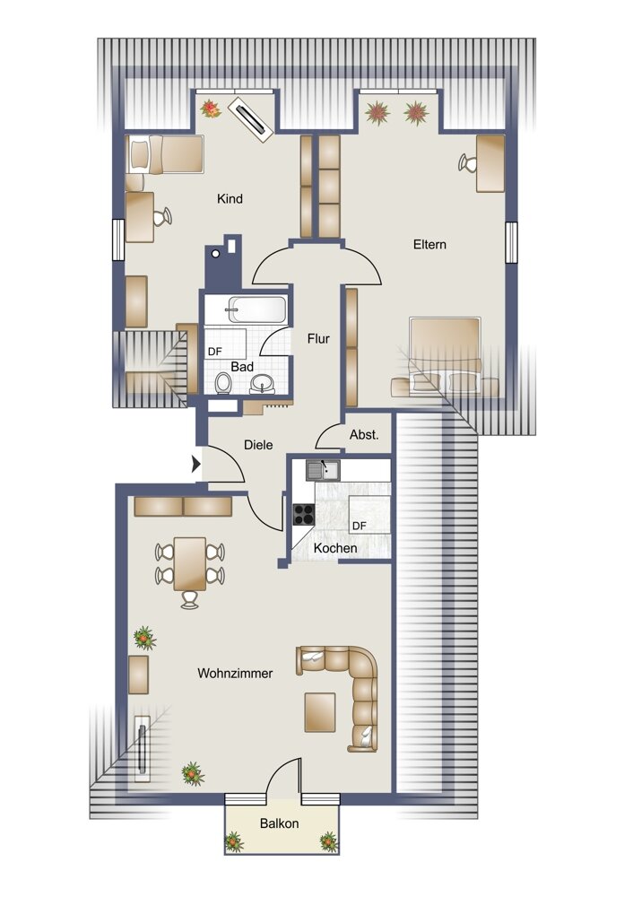 Wohnung zur Miete 640 € 3 Zimmer 90 m²<br/>Wohnfläche Kirchhundem Kirchhundem 57399