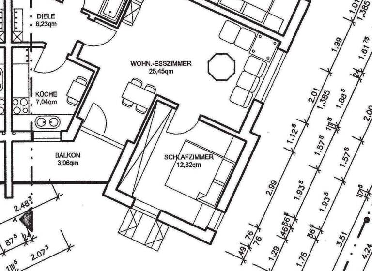 Wohnung zur Miete 550 € 2 Zimmer 58,3 m² EG Zeickhorner Straße 12 e Ebersdorf Ebersdorf b.Coburg 96237