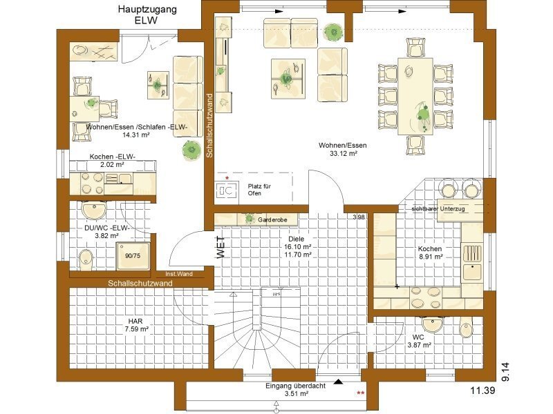 Mehrfamilienhaus zum Kauf 931.100 € 5 Zimmer 166 m²<br/>Wohnfläche 499 m²<br/>Grundstück Untereberfing Eberfing 82390