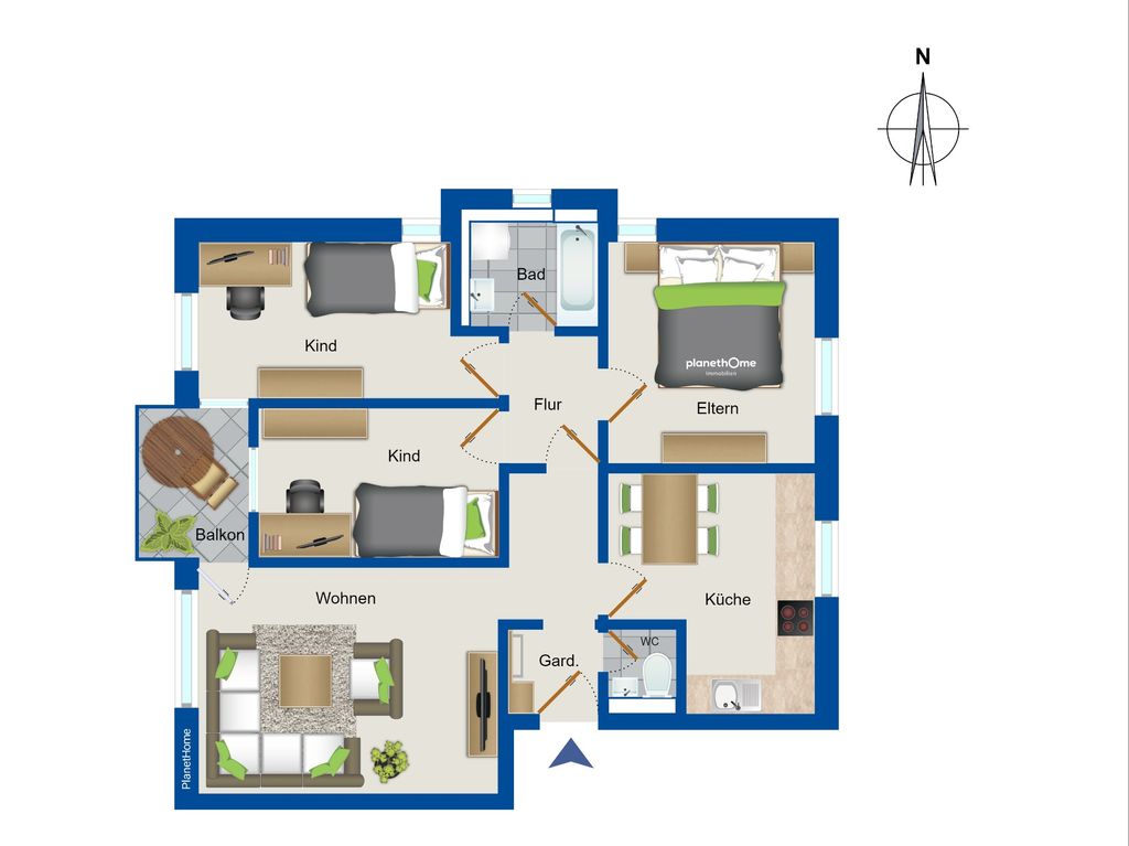 Wohnung zum Kauf 199.000 € 4 Zimmer 91 m²<br/>Wohnfläche 3.<br/>Geschoss Göppingen - Südoststadt Göppingen 73037