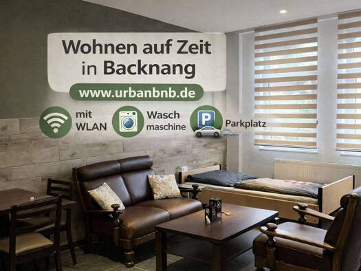 Studio zur Miete auf Zeit 1.450 € 1 Zimmer 38 m² frei ab sofort Annonay-Straße 0 Backnang 71522