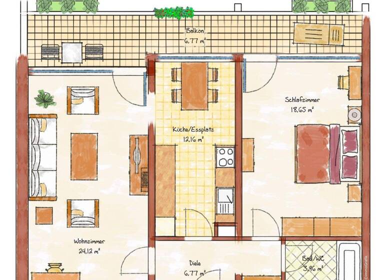 Wohnung zum Kauf 325.000 € 2 Zimmer 72,4 m² Freising 85354