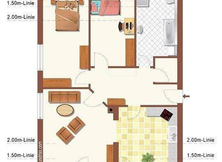 Wohnung zur Miete 890 € 3 Zimmer 101 m² Gotha 99867