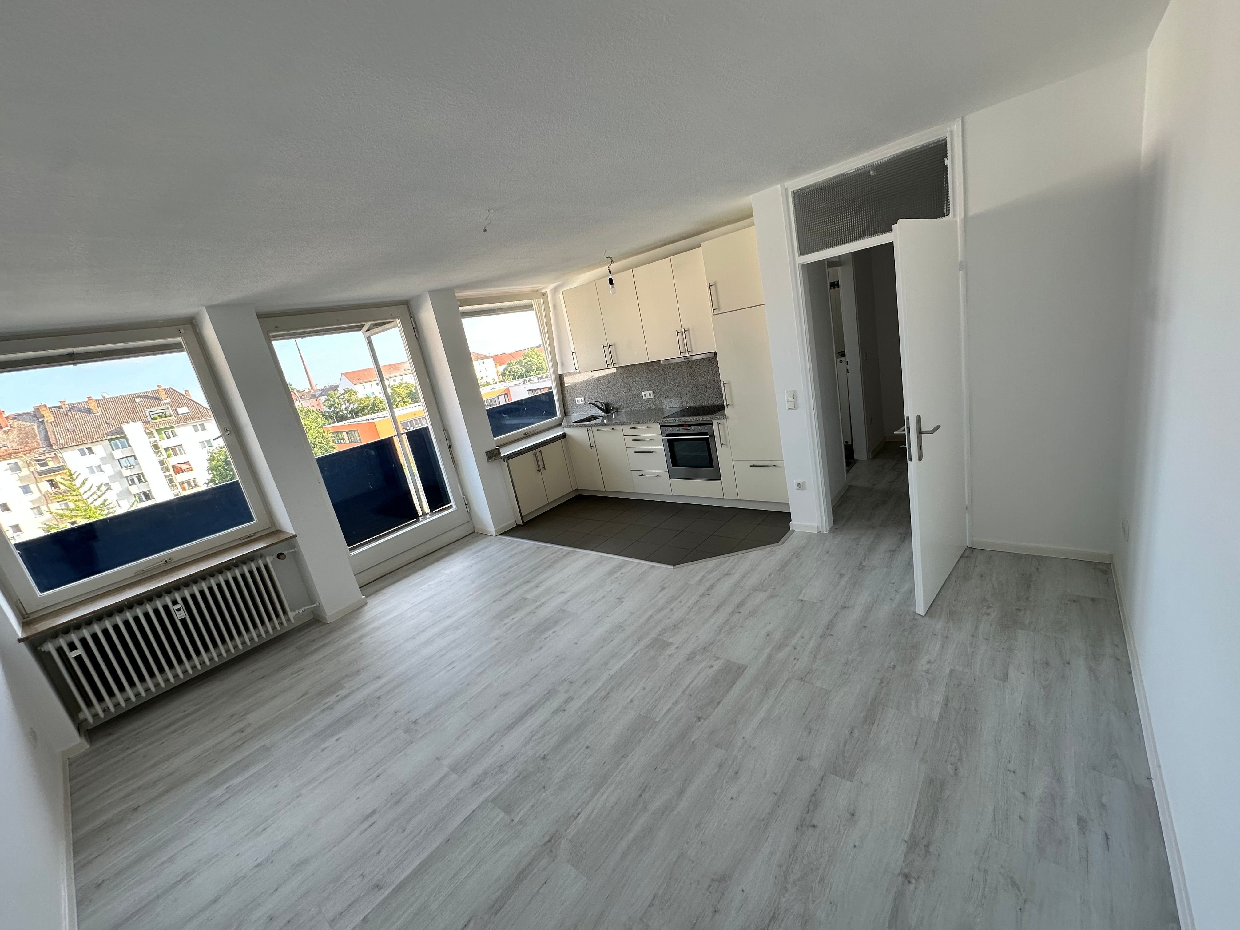 Wohnung zur Miete 600 € 1 Zimmer 37,6 m²<br/>Wohnfläche 5.<br/>Geschoss ab sofort<br/>Verfügbarkeit Körnerstraße 100 Galgenhof Nürnberg 90459