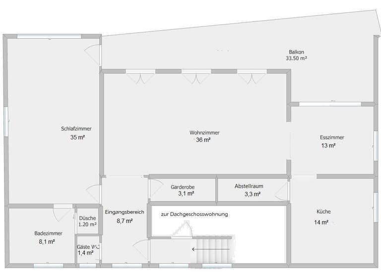 Terrassenwohnung zur Miete 1.300 € 2,5 Zimmer 130 m² Geschoss 1/3 frei ab sofort Luisenstraße 24 Horsthausen Herne 44628