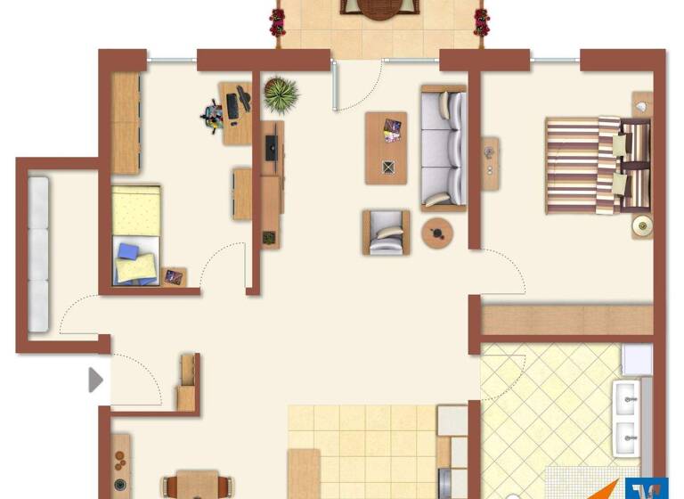 Wohnung zur Miete - Erstbezug 1.065 € 3 Zimmer 92,5 m² 2. Geschoss frei ab sofort Spalt 91174