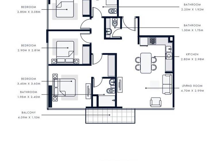Wohnung zum Kauf 1.815.830 € 121,5 m² 57FX+P58 Azizi Riviera 2 - Nad Al Sheba 1 - Dubai Dubai 00000