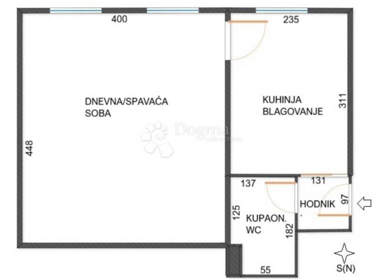 Studio zum Kauf 154.000 € 1 Zimmer 28 m² Tuskanac