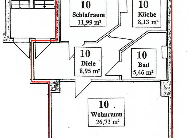 Wohnung zum Kauf 173.900 € 2 Zimmer 61,3 m² 4. Geschoss Gohlis-Mitte Leipzig 04157