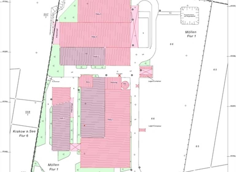Produktionshalle zum Kauf 10.000 m²<br/>Lagerfläche ab 10.000 m²<br/>Teilbarkeit Möllen Krakow 18292