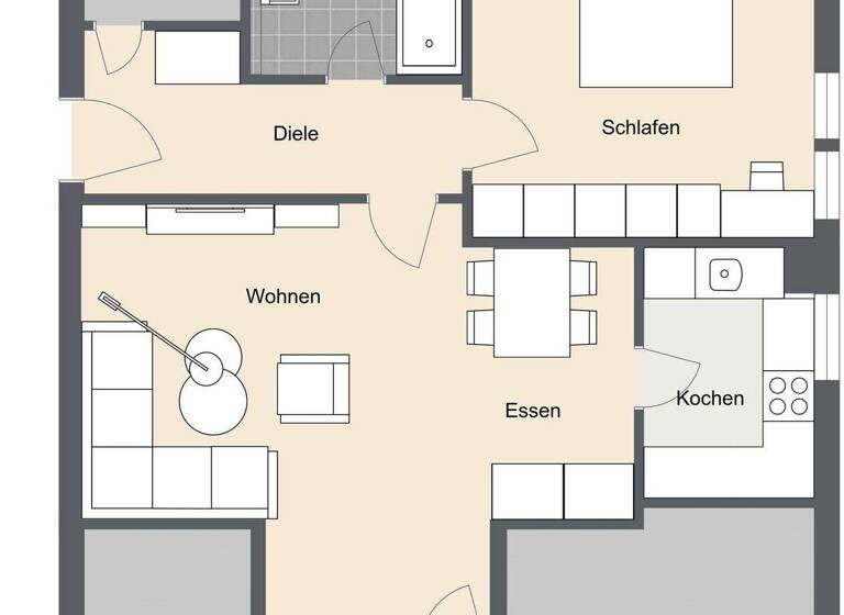 Wohnung zum Kauf 220.000 € 2,5 Zimmer 59,8 m² Weiler Blaustein/Herrlingen 89143
