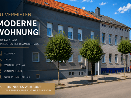 Wohnung zur Miete 550 € 4 Zimmer 78 m² Geschoss 2/3 frei ab sofort Arnoldstraße 5 Nordhausen Nordhausen 99734