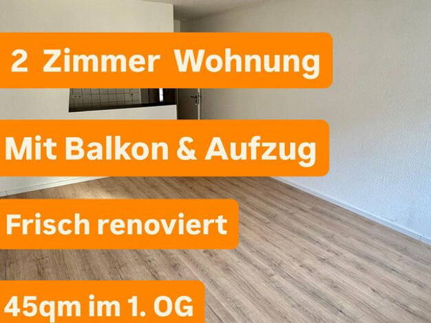 Wohnung zur Miete 500 € 2 Zimmer 45 m² 1. Geschoss Barmen Wuppertal 42285