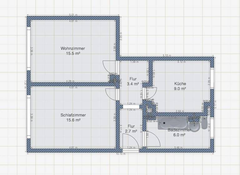 Wohnung zum Kauf 45.000 € 2 Zimmer 54 m² Rötha 04571
