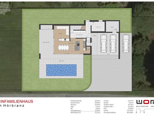 Einfamilienhaus zum Kauf provisionsfrei 5 Zimmer 143,5 m² 607 m² Grundstück Leiblachstraße Hörbranz 6912