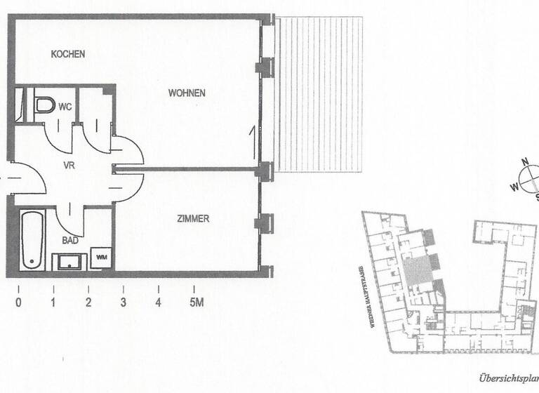 Wohnung zur Miete 993 € 2 Zimmer 47,6 m² 5. Geschoss Wien 1040