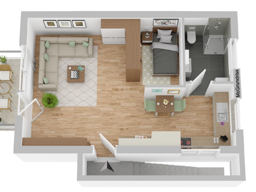 Wohnung zur Miete 390 € 1 Zimmer 45 m² Geschoss 1/2 frei ab 01.01.2026 Wildeshausen 27793