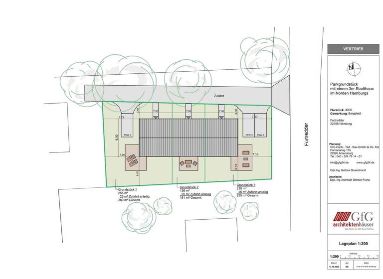 Reihenendhaus zum Kauf provisionsfrei 669.000 € 5 Zimmer 126 m² 235 m² Grundstück Furtredder 16 Bergstedt Hamburg 22395
