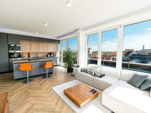 Penthouse zur Miete 1.879 € 2 Zimmer 60,6 m² 6. Geschoss Schmiedberg 6 Innenstadt Innenstadt 86152