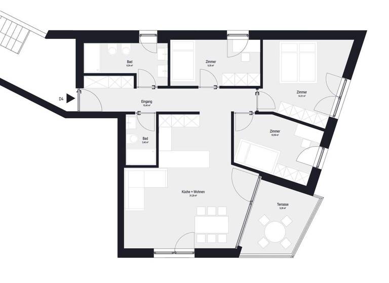 Wohnung zum Kauf 420.000 € 4 Zimmer 85,9 m² 1. Geschoss Pustertaler Straße 17 Kiens 39030