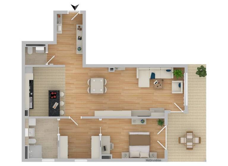 Wohnung zur Miete 900 € 2 Zimmer 92,7 m² frei ab sofort Deggendorf 94469