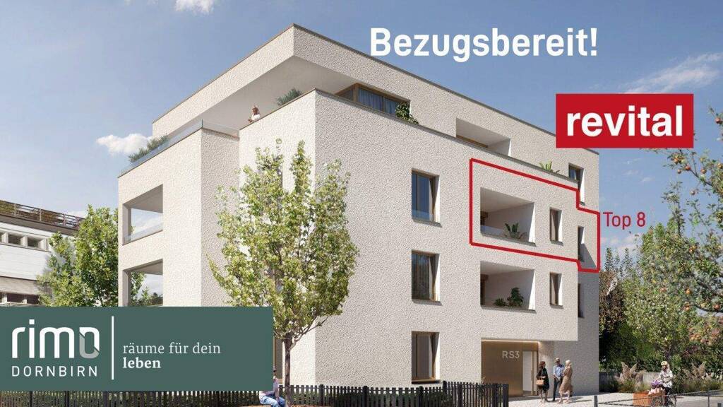 Terrassenwohnung zum Kauf - Erstbezug 395.000 € 2 Zimmer 47,5 m² 2. Geschoss Raiffeisenstraße 3 Lustenau 6890