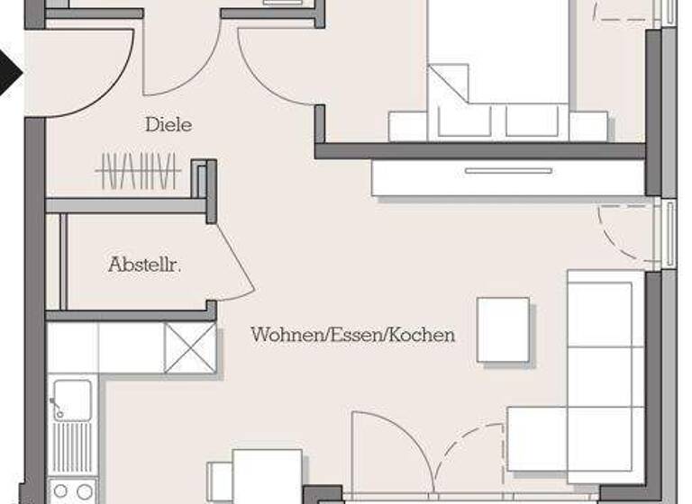 Wohnung zum Kauf - Erstbezug provisionsfrei 322.900 € 2 Zimmer 57,3 m² Steinheim Hanau-Steinheim 63456