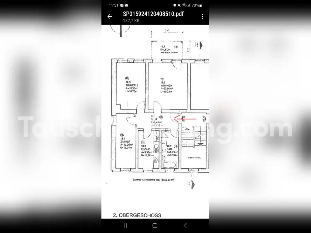 Wohnung zur Miete Tauschwohnung 680 € 3 Zimmer 82 m²<br/>Wohnfläche 2.<br/>Geschoss Connewitz Leipzig 04277