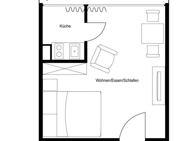 Studio zum Kauf 295.000 € 1 Zimmer 33 m² 1. Geschoss Sendling-Westpark München 81373