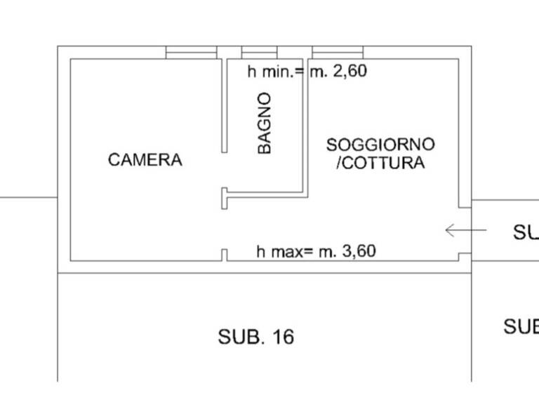 Studio zum Kauf 88.000 € 2 Zimmer 36 m² 1. Geschoss frei ab sofort viale Lago Maggiore Castelletto Ticino