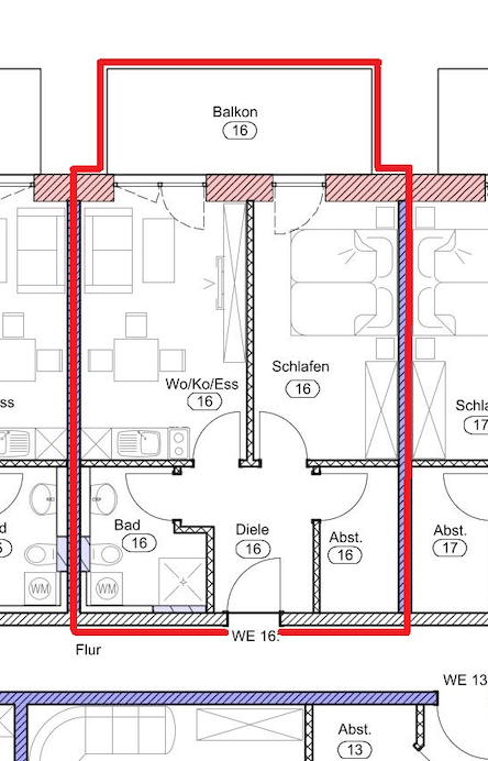 Wohnung zur Miete 1.100 € 2 Zimmer 53 m²<br/>Wohnfläche 2.<br/>Geschoss Bahnhofstraße 23 Mering Mering 86415