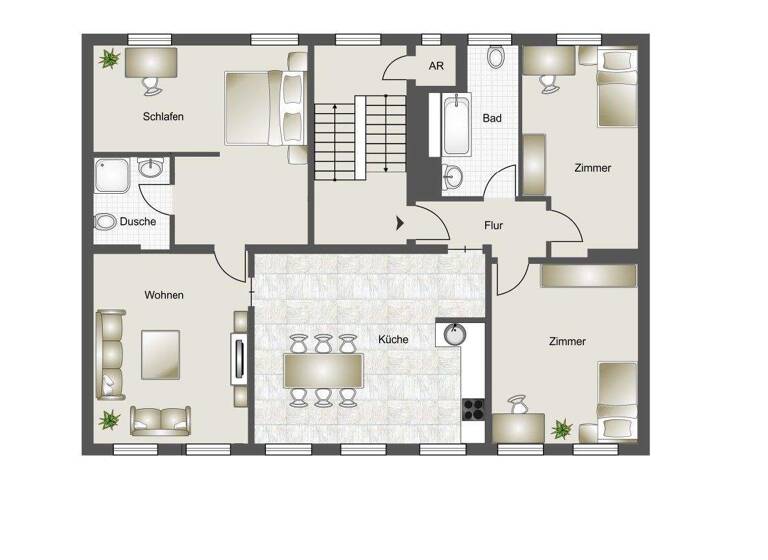 WG-Zimmer zur Miete - Erstbezug 1.200 € 4 Zimmer 115 m² frei ab sofort Clara-Zetkin-Straße 41 Altstadt Brandenburg an der Havel 14770