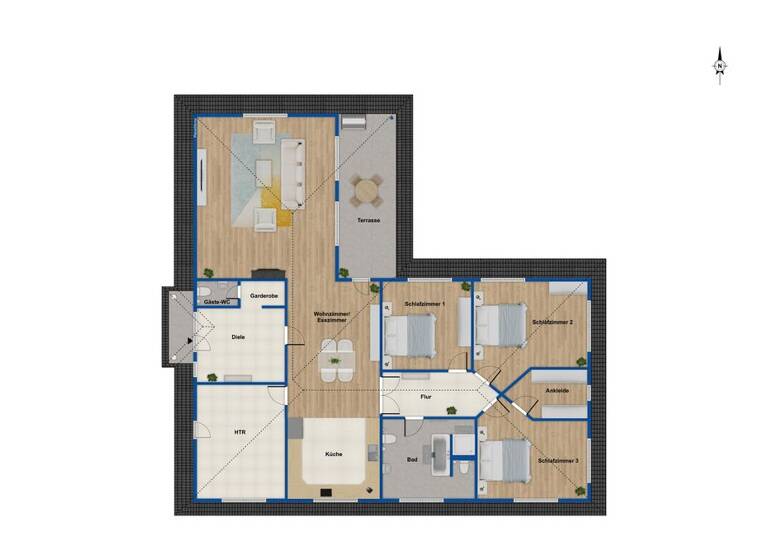 Einfamilienhaus zum Kauf 1.360.000 € 5 Zimmer 202 m² 1.500 m² Grundstück Ratekau 23626