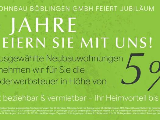 Wohnung zum Kauf provisionsfrei 429.000 € 3 Zimmer 64 m² Dagersheim Böblingen 71034